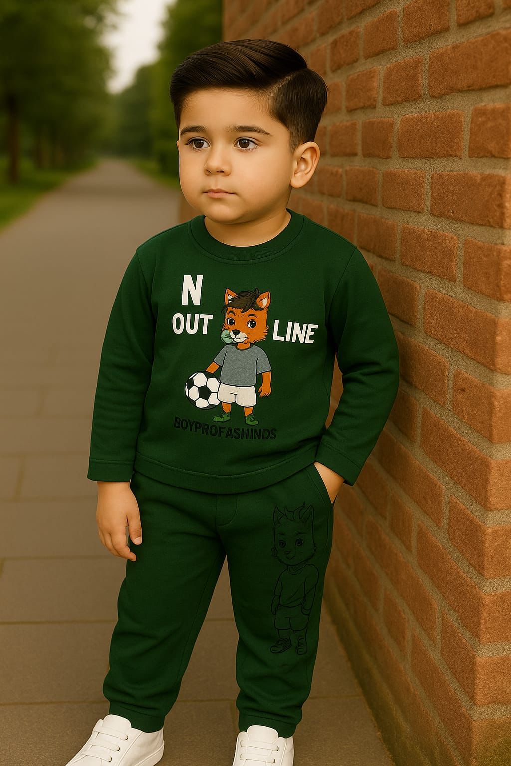 KIDS CARTOON PRINTED TRACKSUIT