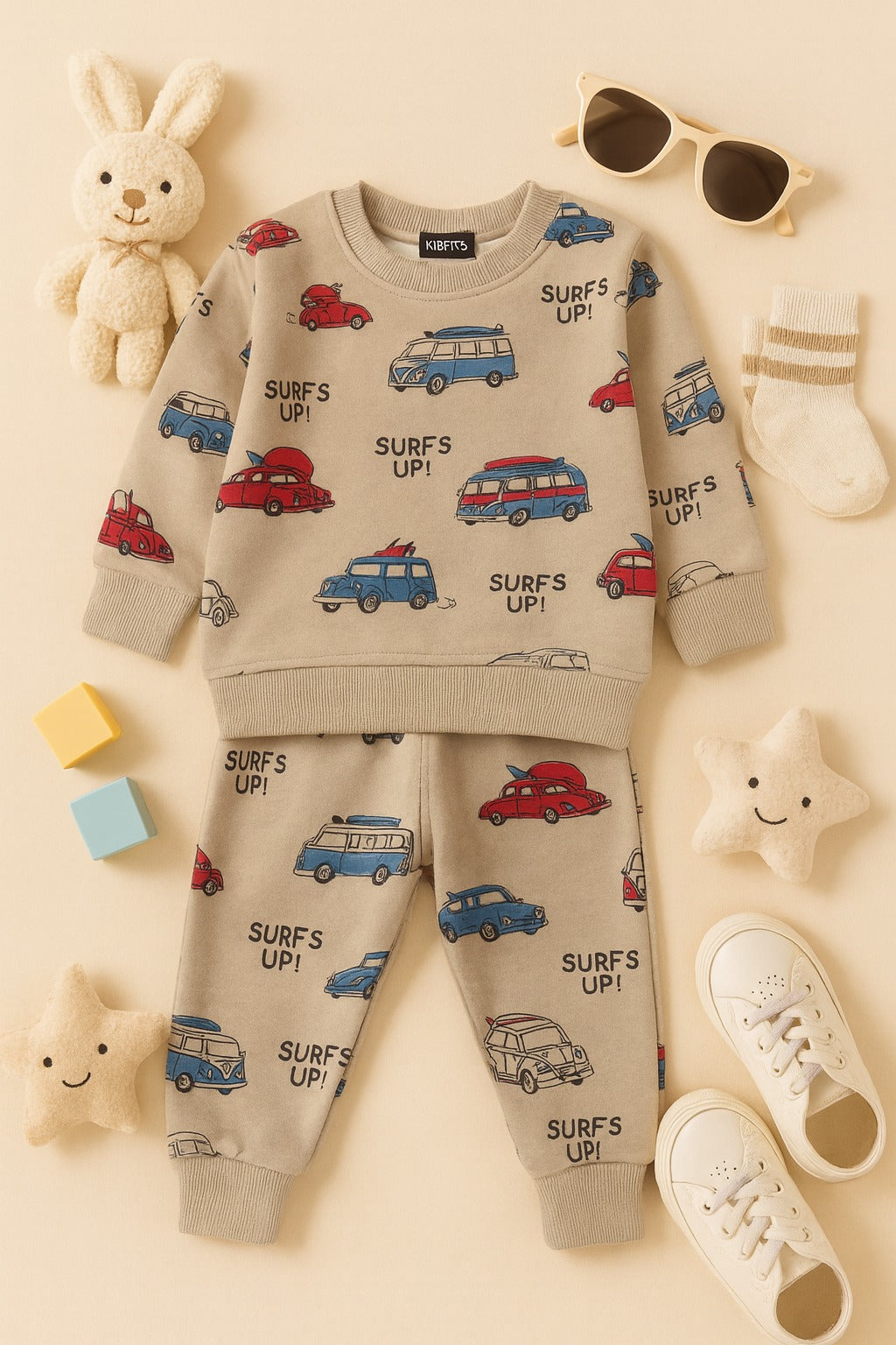 Winter Surf Rider Cozy Car Set”
